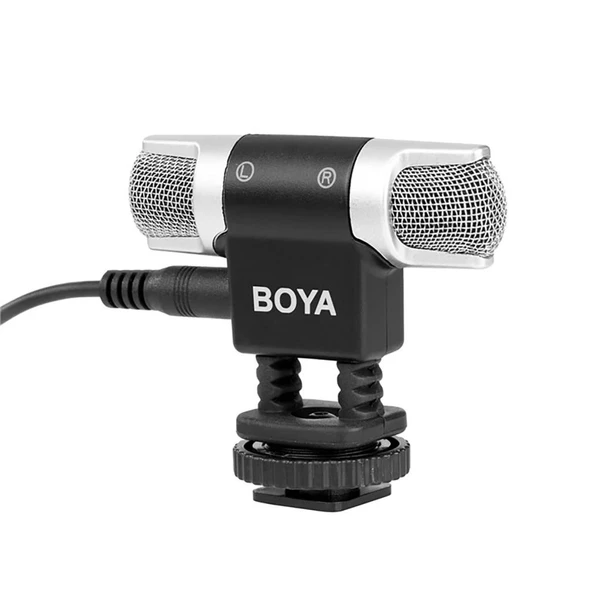 Boya BY-MM3 Çift Kafa Mini Stereo Mikrofon - Resim 3