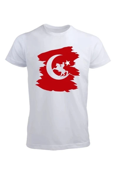 Bayrak ve Atatürklü Tişört ürün görseli