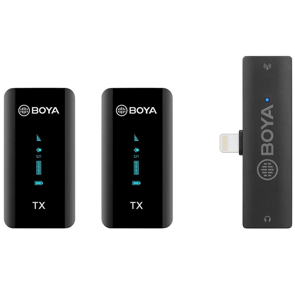 Boya BY-XM6 S4 İkili Kablosuz Yaka Mikrofonu - Lightning ürün görseli