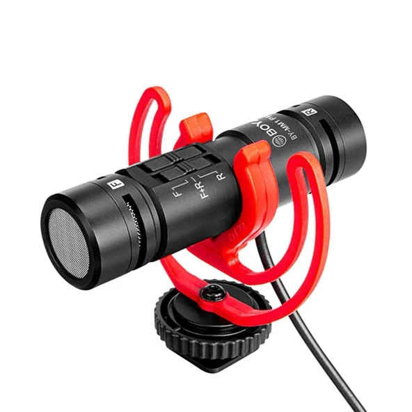 Boya BY-MM1 Pro Çift Kafalı Shotgun Mikrofon ürün görseli