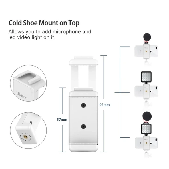 Ulanzi ST-07 Telefon Tripod Standı Beyaz - Resim 4