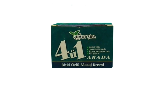 Umut Şifa 4 ü 1 Arada Bitki Özlü Masaj Kremi - 3