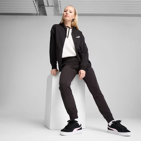 Puma 682410 01 ESS Comfort Full-Zip Kadın Hoodle - Resim 3