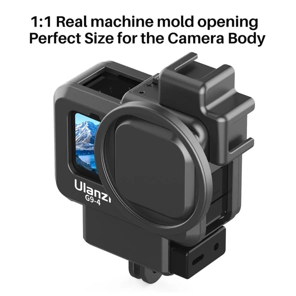 Ulanzi G9-4 Gopro Hero 9 Vlog Case Plastik Çerçeve - Resim 3