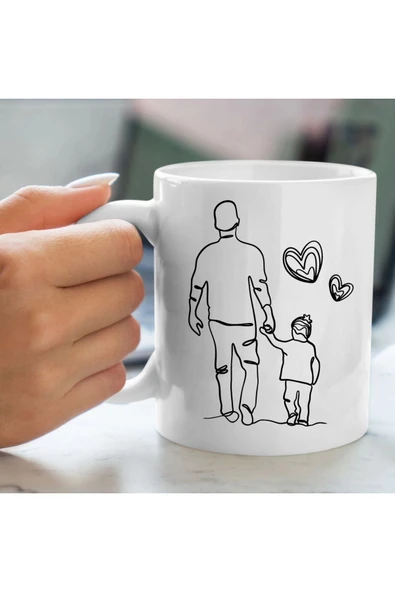 Babalar Gününe Özel Bardak - Baba Bardağı - Babaya Bardak ürün görseli