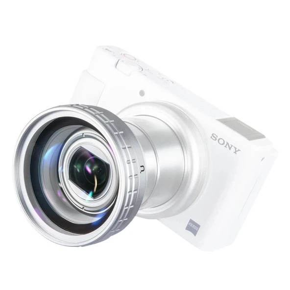 Ulanzi WL-2 Sony ZV-1 Geniş Açı & Makro Lens Beyaz - Resim 4