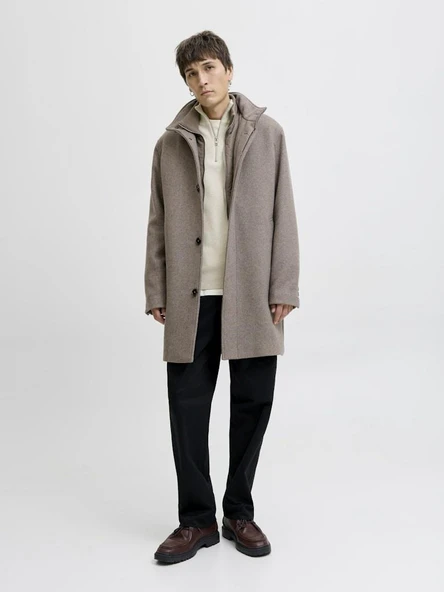 Jack Jones Blamılano Fermuarlı YakaRelax Fit Erkek Kazak 12259664 - 3