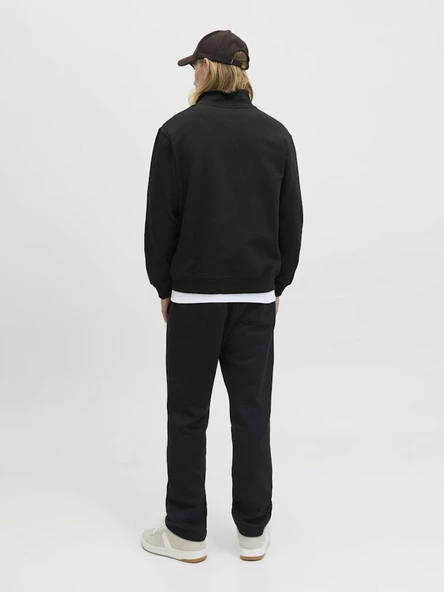 Jack Jones Norrebro Fermuarlı Yaka Relax Fit Erkek Sweat 12282899 - 4