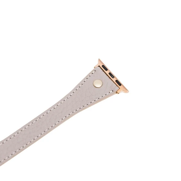 Apple Watch Uyumlu Deri Kordon 38-40-41mm Slim DTGT ERC3 - Resim 4