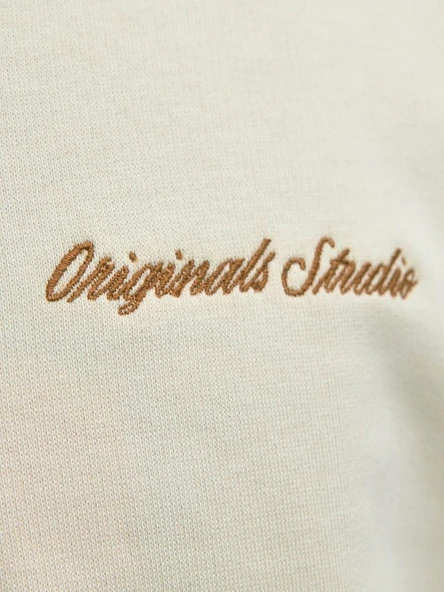 Jack Jones Norrebro Fermuarlı Yaka Relax Fit Erkek Sweat 12282899 - Resim 7