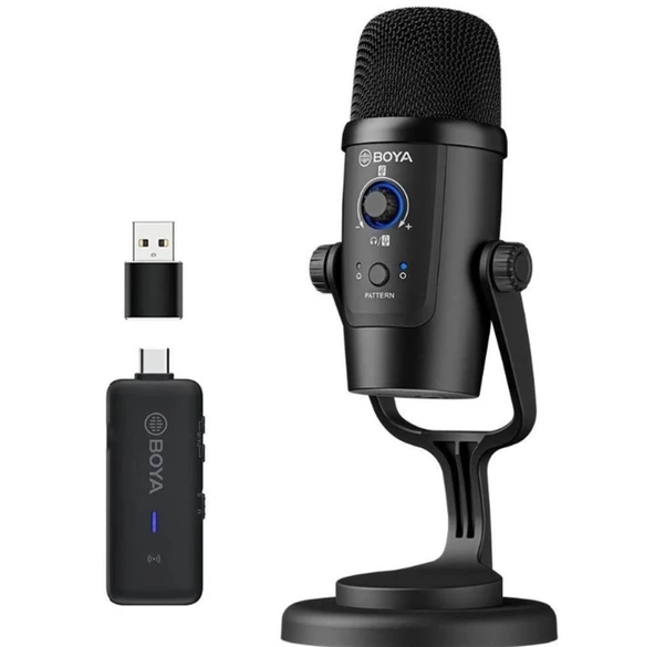 Boya BY-PM500W Kablolu - Kablosuz USB Condenser Mikrofon ürün görseli