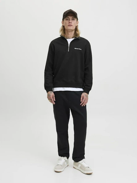 Jack Jones Norrebro Fermuarlı Yaka Relax Fit Erkek Sweat 12282899 - 2