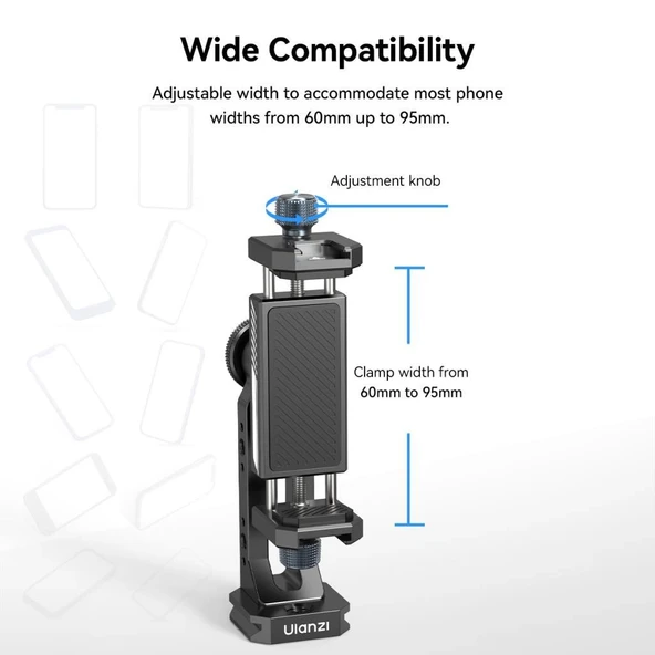 Ulanzi MA53 Arca Swiss Telefon Standı - Resim 3