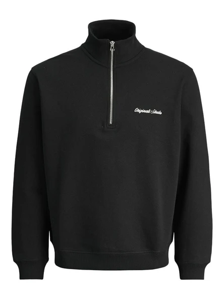Jack Jones Norrebro Fermuarlı Yaka Relax Fit Erkek Sweat 12282899 - 5