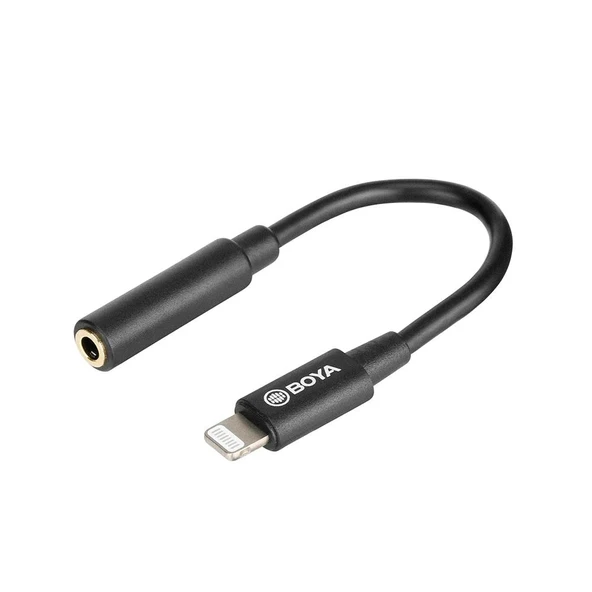 Boya BY-K8 3.5mm TRS / Lightning Mikrofon Adaptörü - Resim 2