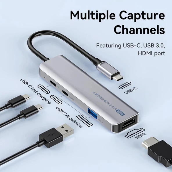 Ulanzi C060 USB-C Multifunctional Video Capture Card - Resim 4