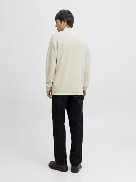 Jack Jones Blamılano Fermuarlı YakaRelax Fit Erkek Kazak 12259664 - 4