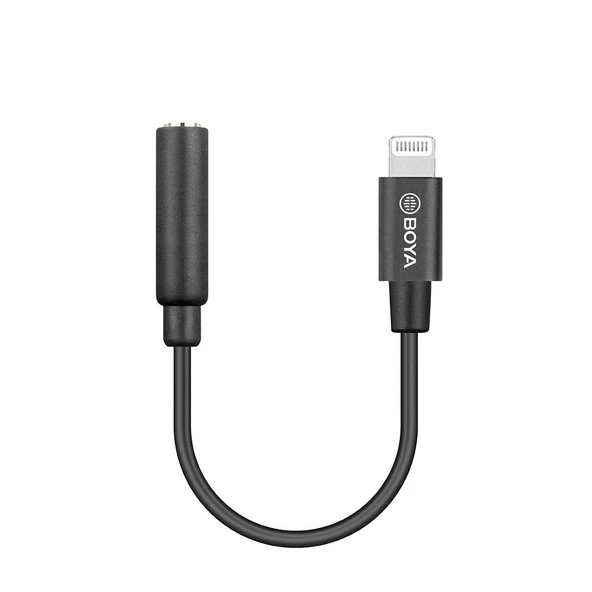Boya BY-K8 3.5mm TRS / Lightning Mikrofon Adaptörü ürün görseli