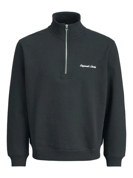 Jack Jones Norrebro Fermuarlı Yaka Relax Fit Erkek Sweat 12282899 - 5