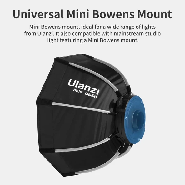 Ulanzi 60cm Mini Bowens Quick Release Octagon Softbox - Resim 2