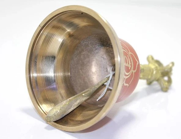 Bronz Tibet Çanı Dekoratif Hediyelik - Resim 2