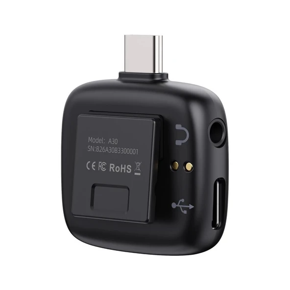 Ulanzi A30 Tiny 2 Kişilik Mikrofon Seti - Siyah - Resim 3