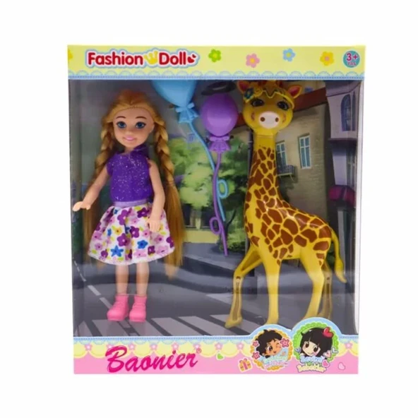 Baonier Zürafalı Mini Kız Bebek - Resim 2