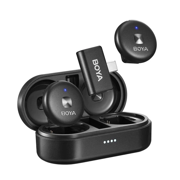 BOYA Omic-U Wireless İkili Yaka Mikrofonu Type-C (Siyah) ürün görseli
