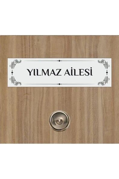 Kişiye Özel Kapı Yazısı - Metal Kapı İsimliği - Dolap İsimliği - Resim 2