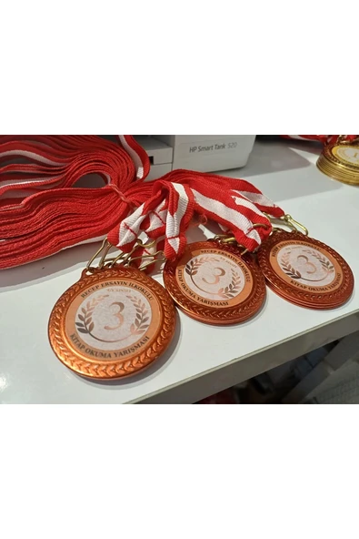 Yarışma Madalyası - Üçüncülük Madalyası - Okul Madalyası - Turnuva Madalyası ( 24 Adet ) - 2