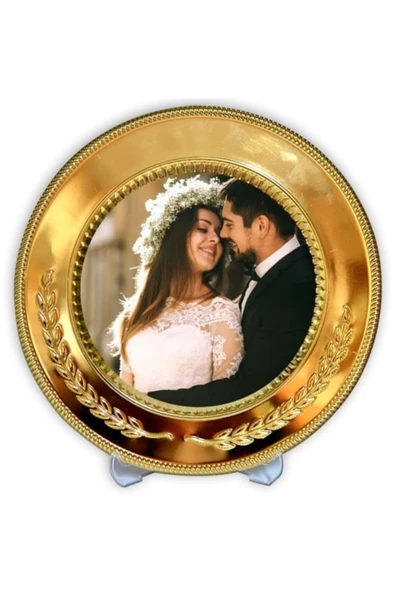 Kişiye Özel Tasarlanabilir Tabak Plaket Hizmet Anısı (25 cm) - Resim 7