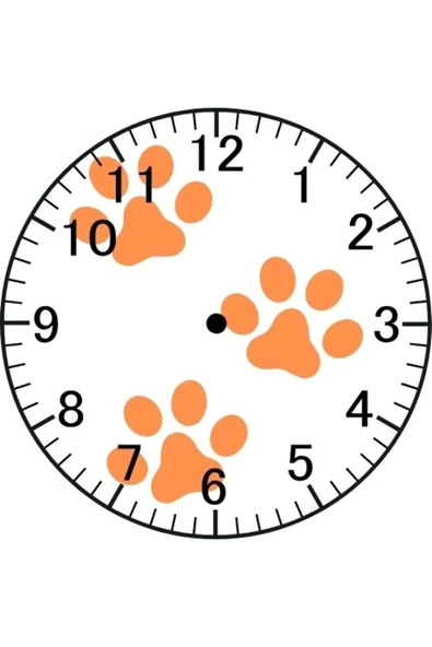 Pati Model Duvar Saati - Patili Saat ürün görseli