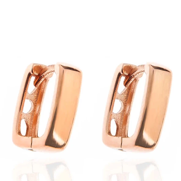 Gümüş Taşsız J Bayan Küpe - Resim 3