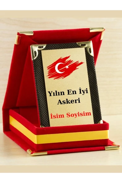 Yılın En İyi Askeri Plaketi - Asker Günü Plaketi ( Mini Plaket ) ürün görseli