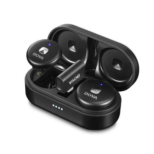 BOYA Omic-U Wireless İkili Yaka Mikrofonu Type-C (Siyah) - Resim 3