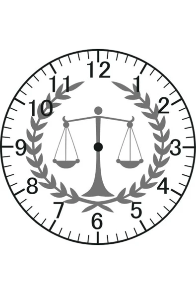 Avukat Model Duvar Saati - Avukat Saati ürün görseli