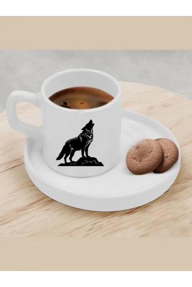 Türk Kahvesi Fincanı Kurt Model Fincan ürün görseli