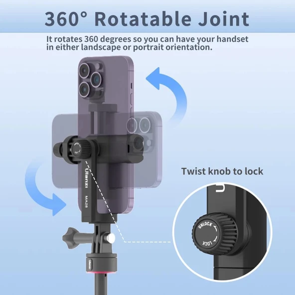 Ulanzi MA28 GP Mount Telefon Tutucu M027GBB1 - Resim 4