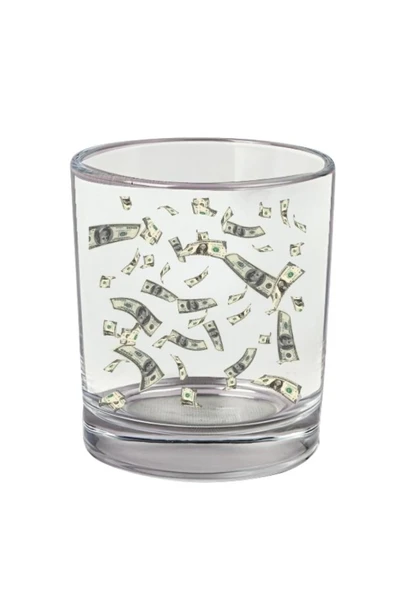 Dolar Baskılı Viski Bardağı - Para Baskılı Bardak ürün görseli