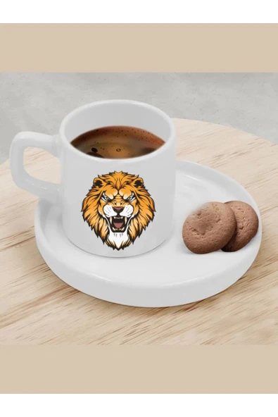 Türk Kahvesi Fincanı Aslanlı Fincan ürün görseli