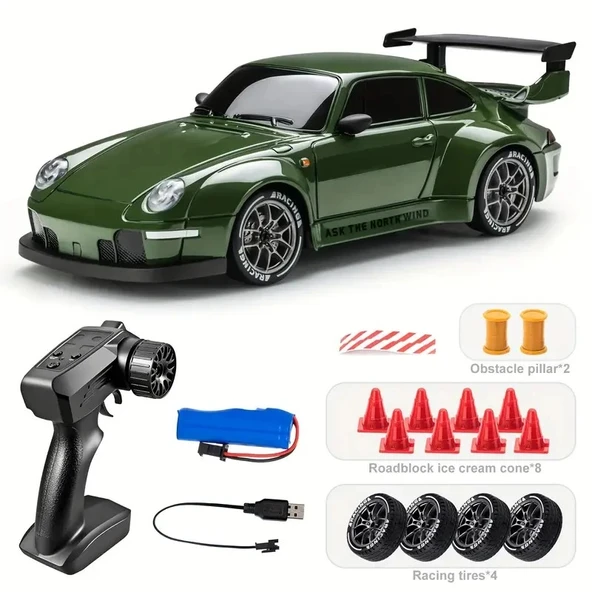 Uzaktan Kumandalı 1:24 Drift 4X4 Şarjlı RC Uzaktan Kumandalı 20 Km/s Hızında Hediyelik Oyuncak