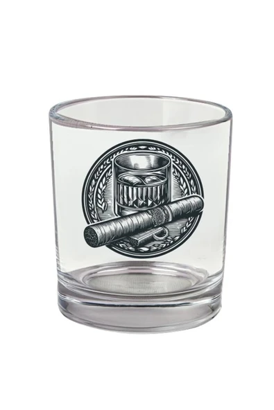 Puro Baskılı Viski Bardağı - Purolu Bardak ürün görseli