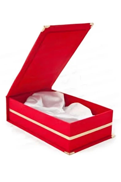 Kırmızı Kadife Kutu - Kristal Plaket Kutusu - Cam Plaket Kutusu ürün görseli