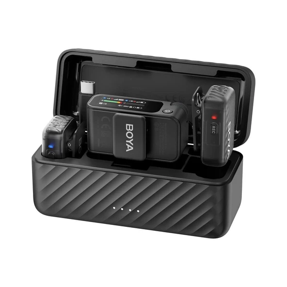 BOYA BOYAMIC 2 AI Creator Edition Çift Kişilik Kablosuz Yaka Mikrofonu - Resim 4