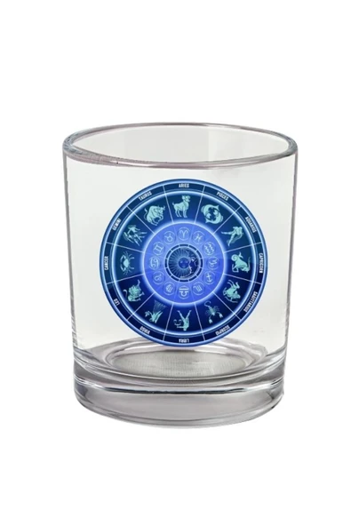 Astroloji Baskılı Viski Bardağı - Burçlu Bardak ürün görseli