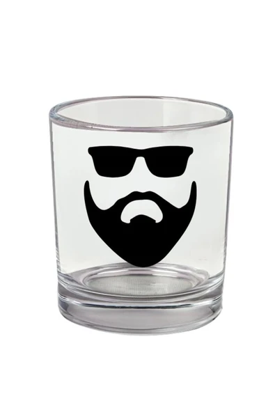 Sakallı Viski Bardağı - Sakallı Adam Bardak ürün görseli
