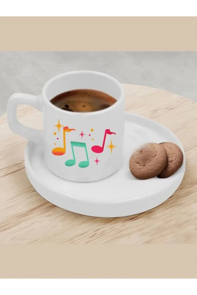 Türk Kahvesi Fincanı Müzik Modelli Fincan ürün görseli