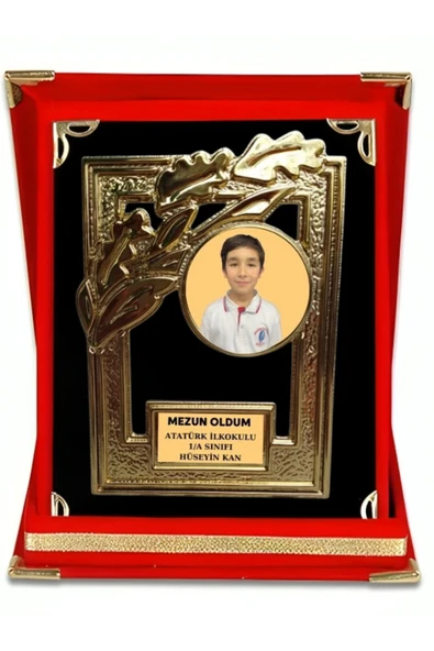 Fotoğraflı Plaket - Resimli Kadife Plaket - Kişiye Özel Kadife Plaket ( Büyük Boy ) ürün görseli