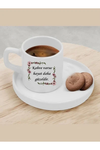 Türk Kahvesi Fincanı Güzel Yazılı Fincan ürün görseli