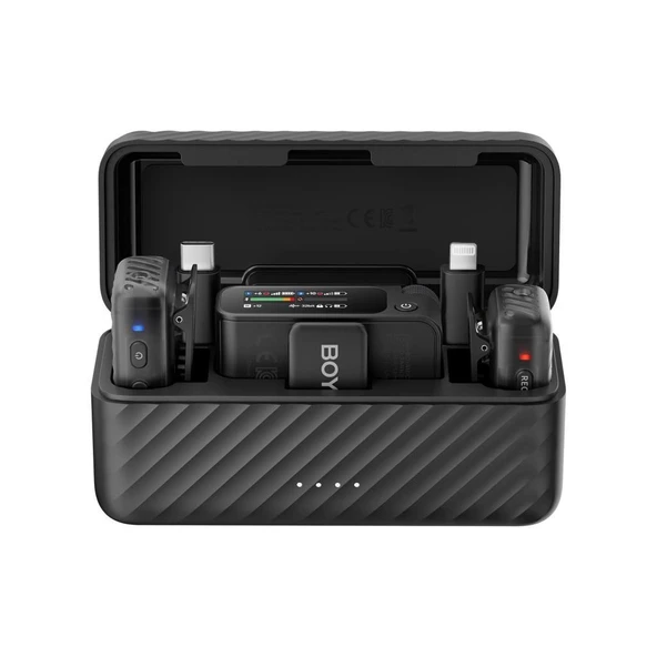 BOYA BOYAMIC 2 AI Creator Edition Çift Kişilik Kablosuz Yaka Mikrofonu - Resim 3